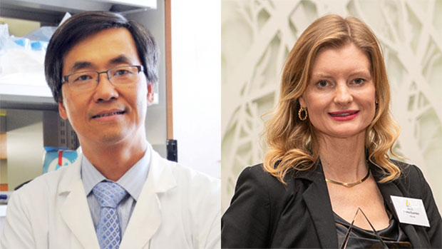 Dr. Richard Kim, left, and Dr. Emma Duerden