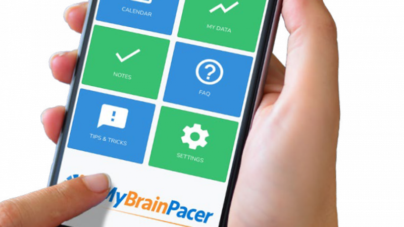 Picture of my brain pacer app on phone