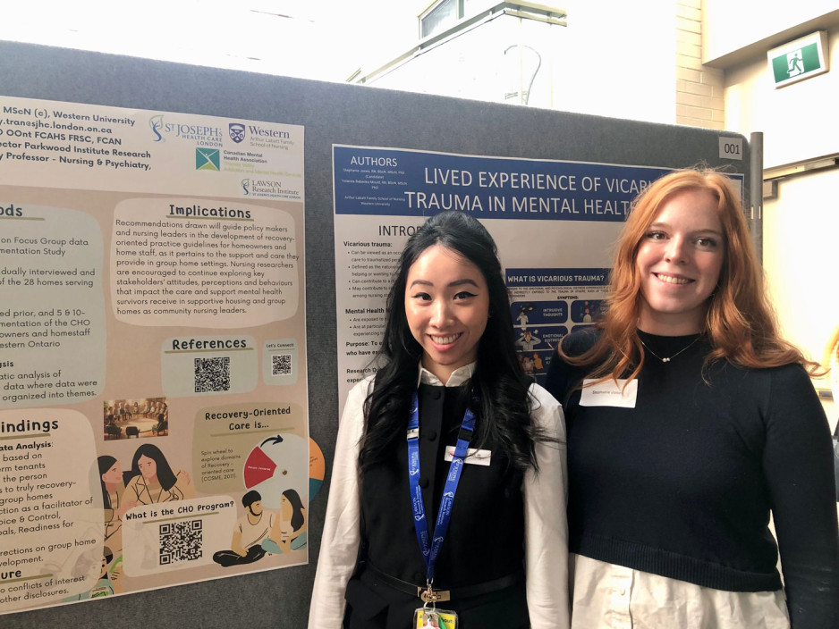   Shirley Tran, a Masters of Nursing student, and Stephanie Jones, a PhD candidate at Western University, are researchers and educators in mental health at Lawson Research Institute.