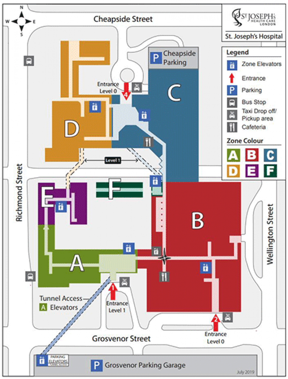 St Joseph Hospital Tacoma Map   St Josephs Hospital Site Map Image 