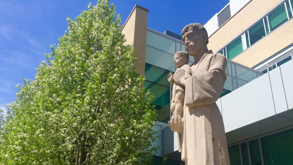 Statue of Saint Joseph at St. Joseph's Hospital